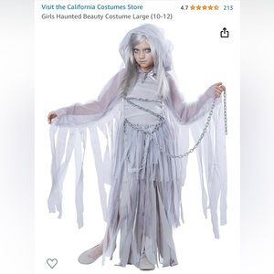 Girls Haunted Beauty Costume Large (10-12)